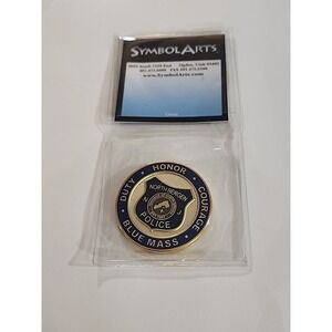 State Of New Jersey North Bergen Police Challenge Coin Duty Honor Courage